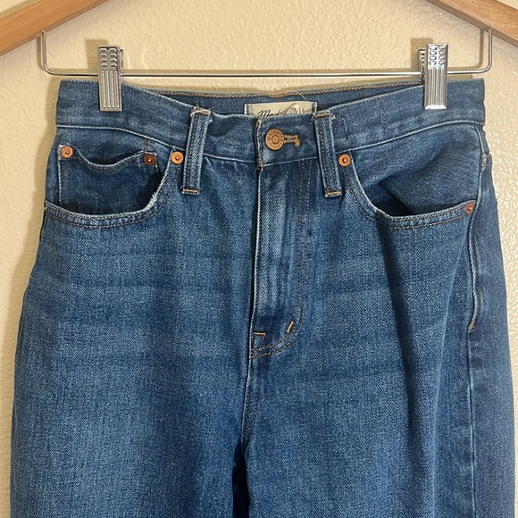 Madewell Baggy Straight Blue Jeans - Picture 2 of 12
